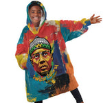Amilcar Cabral Kid Wearable Blanket Hoodie Armed Activist Quote Raised Fist African Liberation Tribute - Colorful Paint Stroke - African Pride