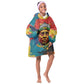 Amilcar Cabral Kid Wearable Blanket Hoodie Armed Activist Quote Raised Fist African Liberation Tribute - Colorful Paint Stroke - African Pride