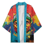 Amilcar Cabral Kimono Armed Activist Quote Raised Fist African Liberation Tribute - Colorful Paint Stroke - African Pride