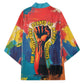 Amilcar Cabral Kimono Armed Activist Quote Raised Fist African Liberation Tribute - Colorful Paint Stroke - African Pride