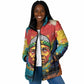 Amilcar Cabral Padded Jacket Armed Activist Quote Raised Fist African Liberation Tribute - Colorful Paint Stroke - African Pride