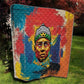 Amilcar Cabral Quilt Armed Activist Quote Raised Fist African Liberation Tribute - Colorful Paint Stroke - African Pride