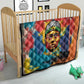 Amilcar Cabral Quilt Armed Activist Quote Raised Fist African Liberation Tribute - Colorful Paint Stroke - African Pride