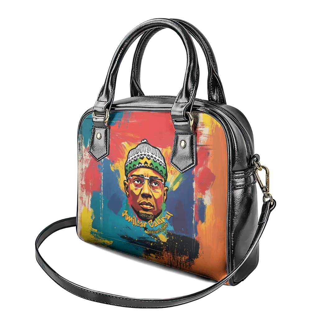 Amilcar Cabral Shoulder Handbag Armed Activist Quote Raised Fist African Liberation Tribute - Colorful Paint Stroke - African Pride