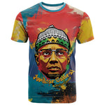 Amilcar Cabral T shirt Armed Activist Quote Raised Fist African Liberation Tribute - Colorful Paint Stroke - African Pride