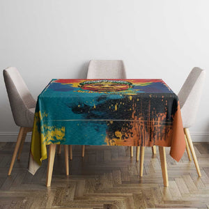 Amilcar Cabral Tablecloth Armed Activist Quote Raised Fist African Liberation Tribute - Colorful Paint Stroke - African Pride
