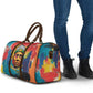 Amilcar Cabral Travel Bag Armed Activist Quote Raised Fist African Liberation Tribute - Colorful Paint Stroke - African Pride