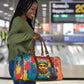 Amilcar Cabral Travel Bag Armed Activist Quote Raised Fist African Liberation Tribute - Colorful Paint Stroke - African Pride