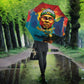 Amilcar Cabral Umbrella Armed Activist Quote Raised Fist African Liberation Tribute - Colorful Paint Stroke - African Pride