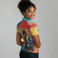 Amilcar Cabral Women Polo Shirt Armed Activist Quote Raised Fist African Liberation Tribute - Colorful Paint Stroke - African Pride