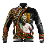 Amilcar Cabral Baseball Jacket African Map with Chains Freedom Theme Revolutionary Liberation Tribute - African Pride