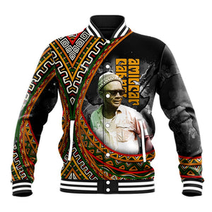 Amilcar Cabral Baseball Jacket African Map with Chains Freedom Theme Revolutionary Liberation Tribute - African Pride