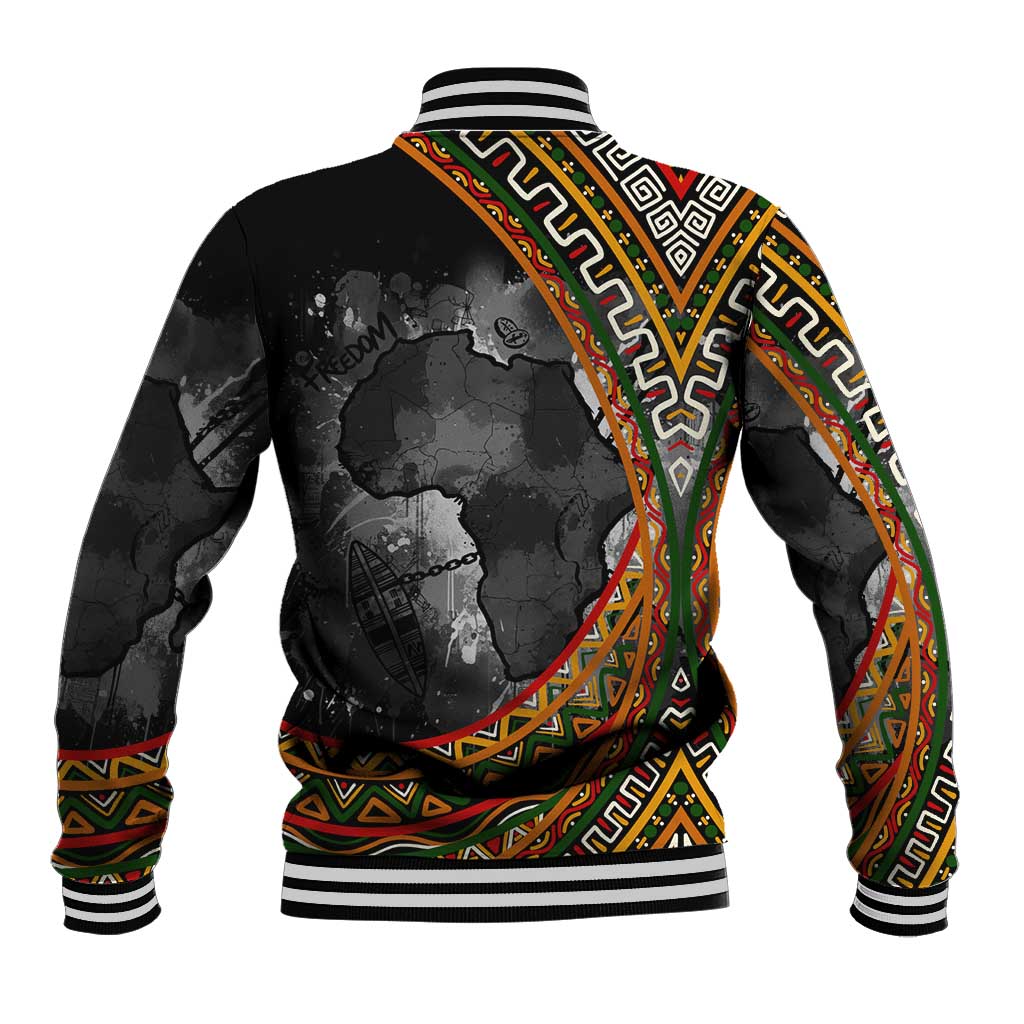 Amilcar Cabral Baseball Jacket African Map with Chains Freedom Theme Revolutionary Liberation Tribute - African Pride
