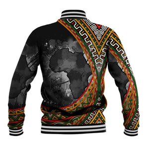 Amilcar Cabral Baseball Jacket African Map with Chains Freedom Theme Revolutionary Liberation Tribute - African Pride