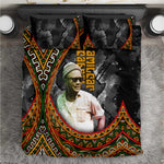 Amilcar Cabral Bedding Set African Map with Chains Freedom Theme Revolutionary Liberation Tribute - African Pride