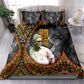 Amilcar Cabral Bedding Set African Map with Chains Freedom Theme Revolutionary Liberation Tribute - African Pride