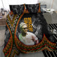 Amilcar Cabral Bedding Set African Map with Chains Freedom Theme Revolutionary Liberation Tribute - African Pride