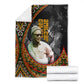 Amilcar Cabral Blanket African Map with Chains Freedom Theme Revolutionary Liberation Tribute - African Pride