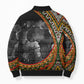 Amilcar Cabral Bomber Puffer Jacket African Map with Chains Freedom Theme Revolutionary Liberation Tribute - African Pride