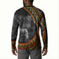Amilcar Cabral Button Sweatshirt African Map with Chains Freedom Theme Revolutionary Liberation Tribute