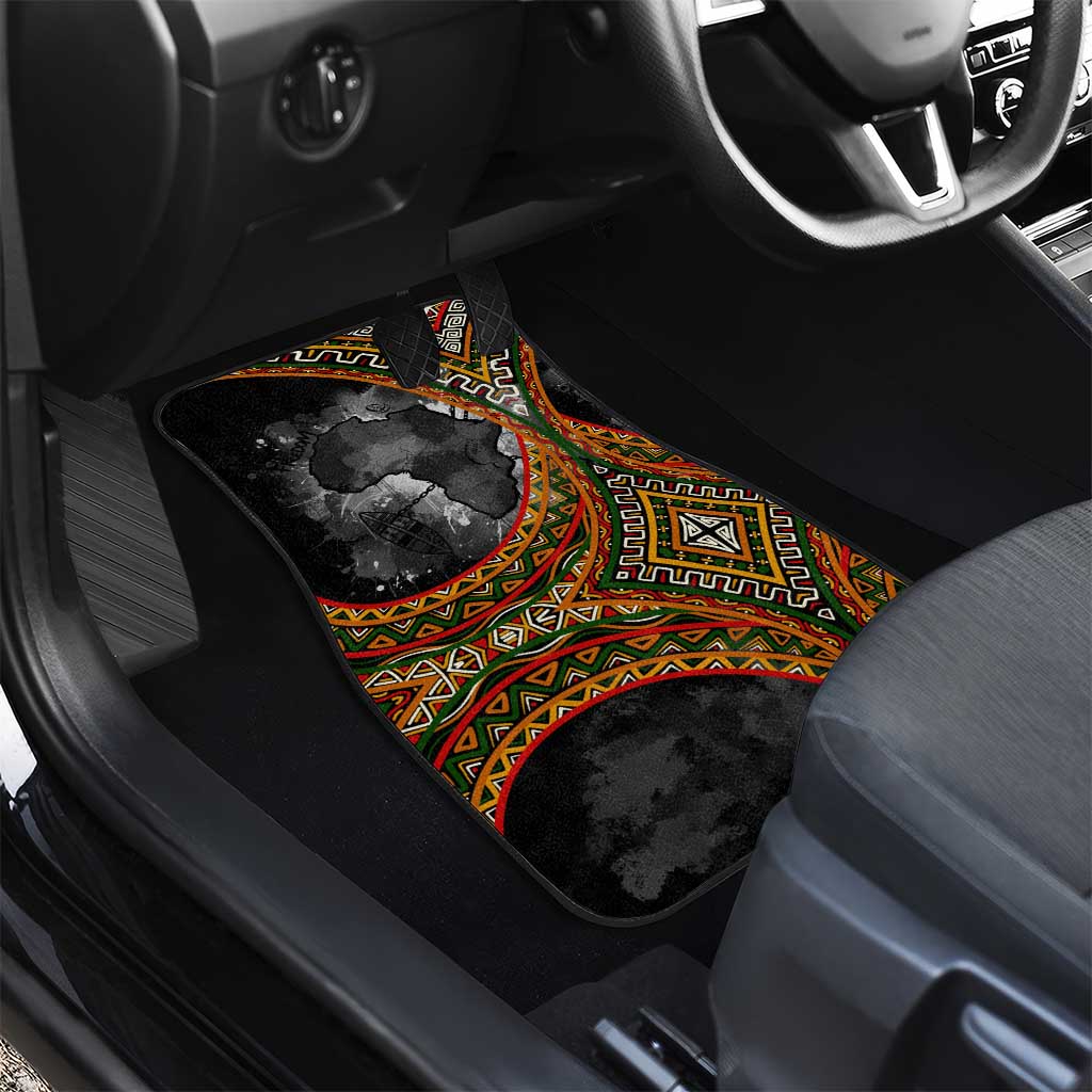 Amilcar Cabral Car Mats African Map with Chains Freedom Theme Revolutionary Liberation Tribute - African Pride