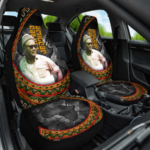Amilcar Cabral Car Seat Cover African Map with Chains Freedom Theme Revolutionary Liberation Tribute - African Pride