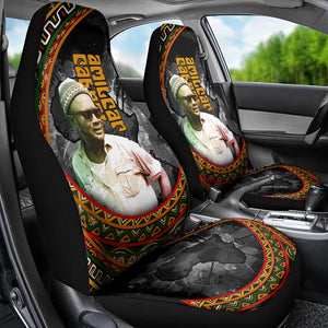 Amilcar Cabral Car Seat Cover African Map with Chains Freedom Theme Revolutionary Liberation Tribute - African Pride