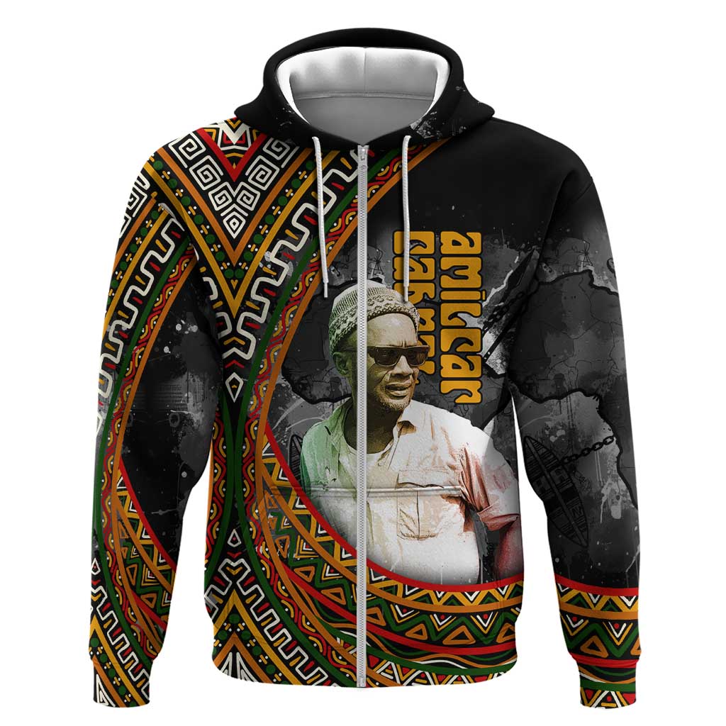 Amilcar Cabral Hoodie African Map with Chains Freedom Theme Revolutionary Liberation Tribute - African Pride