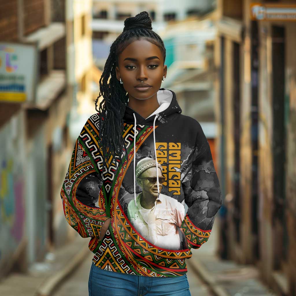 Amilcar Cabral Hoodie African Map with Chains Freedom Theme Revolutionary Liberation Tribute - African Pride