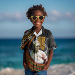 Amilcar Cabral Kid Hawaiian Shirt African Map with Chains Freedom Theme Revolutionary Liberation Tribute - African Pride