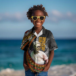 Amilcar Cabral Kid Hawaiian Shirt African Map with Chains Freedom Theme Revolutionary Liberation Tribute - African Pride