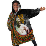 Amilcar Cabral Kid Wearable Blanket Hoodie African Map with Chains Freedom Theme Revolutionary Liberation Tribute - African Pride
