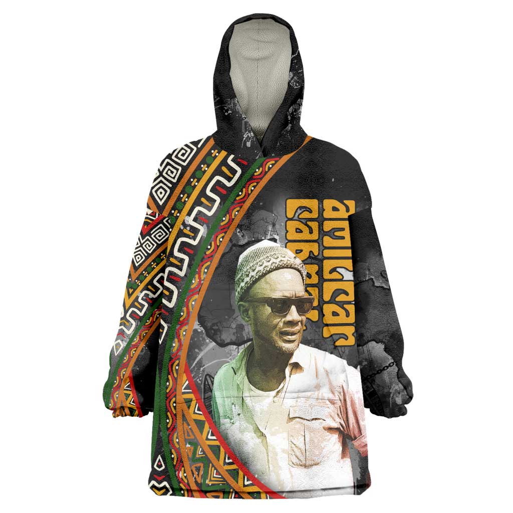 Amilcar Cabral Kid Wearable Blanket Hoodie African Map with Chains Freedom Theme Revolutionary Liberation Tribute - African Pride