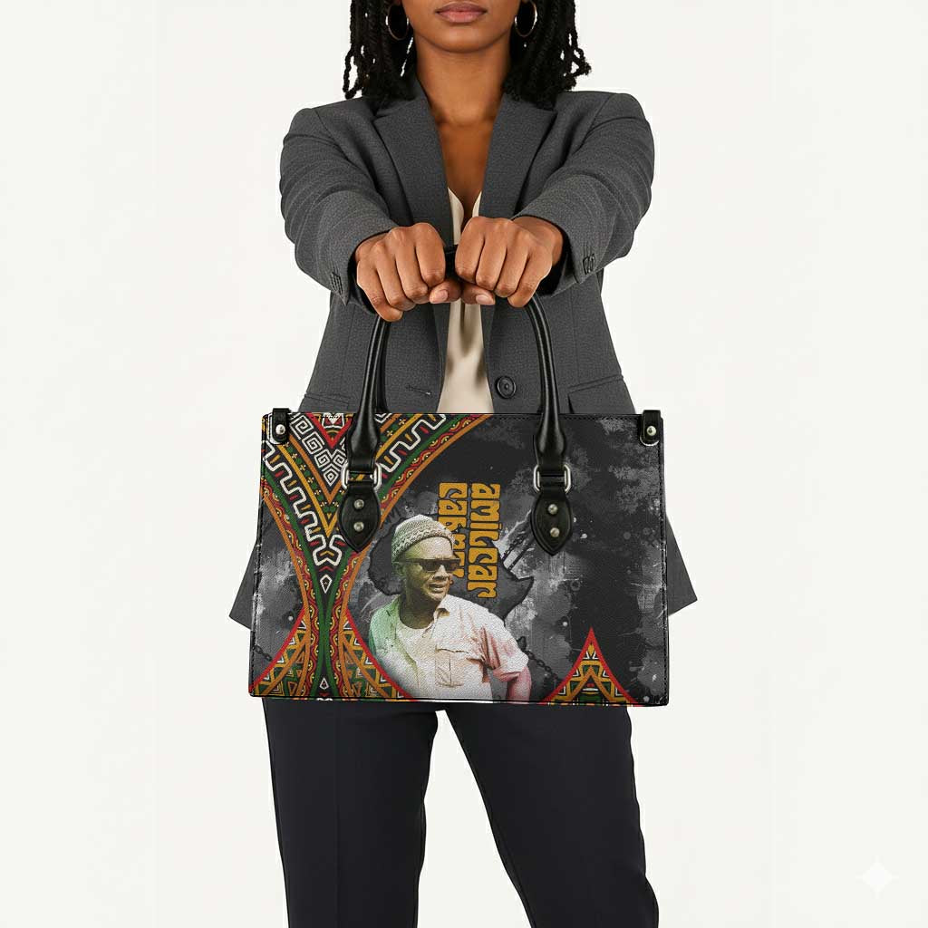 Amilcar Cabral Leather Bag African Map with Chains Freedom Theme Revolutionary Liberation Tribute - African Pride