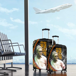 Amilcar Cabral Luggage Cover African Map with Chains Freedom Theme Revolutionary Liberation Tribute - African Pride