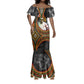 Amilcar Cabral Mermaid Dress African Map with Chains Freedom Theme Revolutionary Liberation Tribute - African Pride