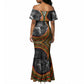 Amilcar Cabral Mermaid Dress African Map with Chains Freedom Theme Revolutionary Liberation Tribute - African Pride
