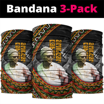 Amilcar Cabral Neck Gaiter African Map with Chains Freedom Theme Revolutionary Liberation Tribute - African Pride