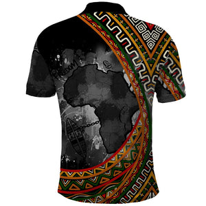 Amilcar Cabral Polo Shirt African Map with Chains Freedom Theme Revolutionary Liberation Tribute - African Pride