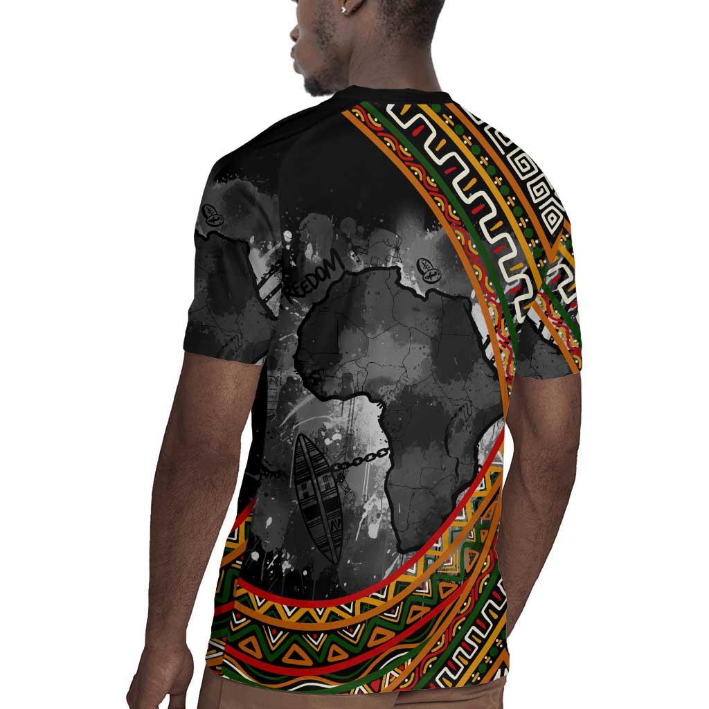 Amilcar Cabral Rugby Jersey African Map with Chains Freedom Theme Revolutionary Liberation Tribute - African Pride