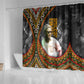 Amilcar Cabral Shower Curtain African Map with Chains Freedom Theme Revolutionary Liberation Tribute - African Pride