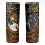 Amilcar Cabral Skinny Tumbler African Map with Chains Freedom Theme Revolutionary Liberation Tribute - African Pride