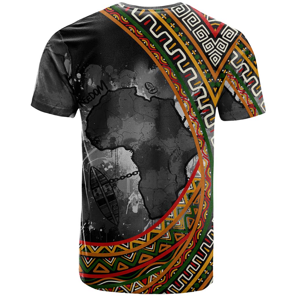 Amilcar Cabral T shirt African Map with Chains Freedom Theme Revolutionary Liberation Tribute - African Pride