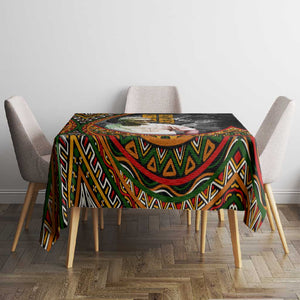 Amilcar Cabral Tablecloth African Map with Chains Freedom Theme Revolutionary Liberation Tribute - African Pride