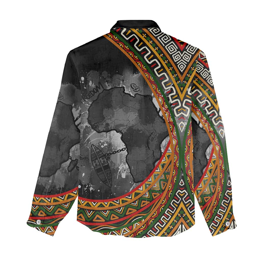 Amilcar Cabral Women Casual Shirt African Map with Chains Freedom Theme Revolutionary Liberation Tribute - African Pride