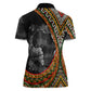 Amilcar Cabral Women Polo Shirt African Map with Chains Freedom Theme Revolutionary Liberation Tribute - African Pride