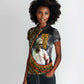 Amilcar Cabral Women Polo Shirt African Map with Chains Freedom Theme Revolutionary Liberation Tribute - African Pride