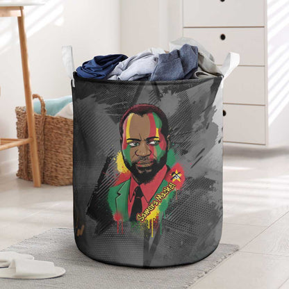 Samora Machel Laundry Basket Mozambique Liberation Graffiti Style Viva FRELIMO African Revolutionary - African Pride