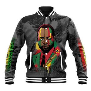 Samora Machel Baseball Jacket Mozambique Liberation Graffiti Style Viva FRELIMO African Revolutionary - African Pride