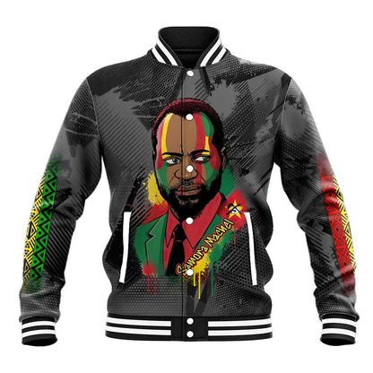 Samora Machel Baseball Jacket Mozambique Liberation Graffiti Style Viva FRELIMO African Revolutionary - African Pride